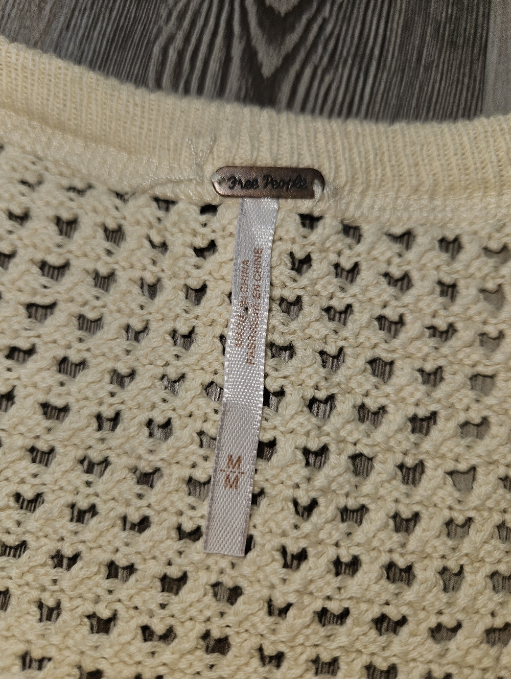 Free People Geo Party Pullover Ivory Medium - Picture 7 of 10
